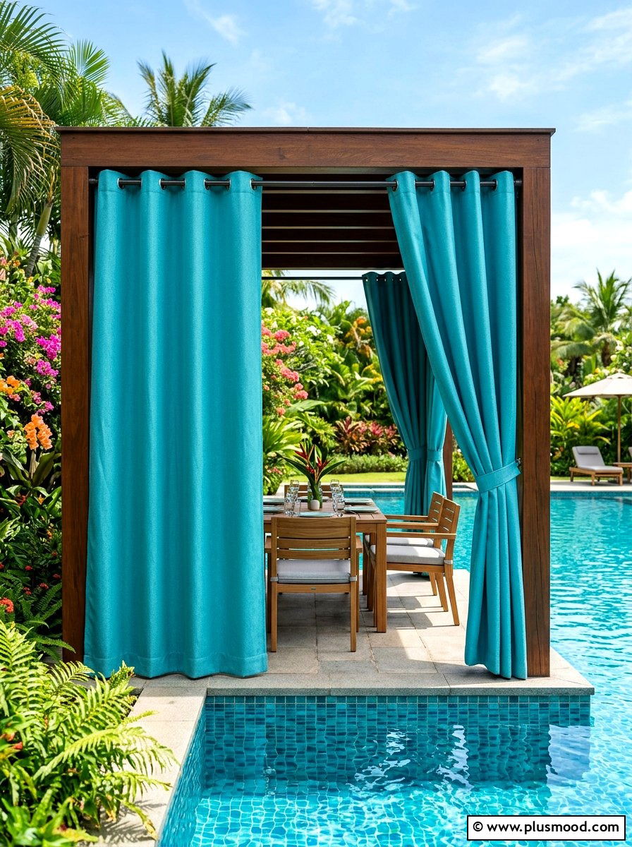 Waterproof patio curtains - 25 summer patio curtain ideas