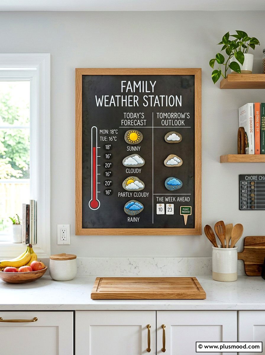 Weather Rock - 25 painted rock ideas for kids