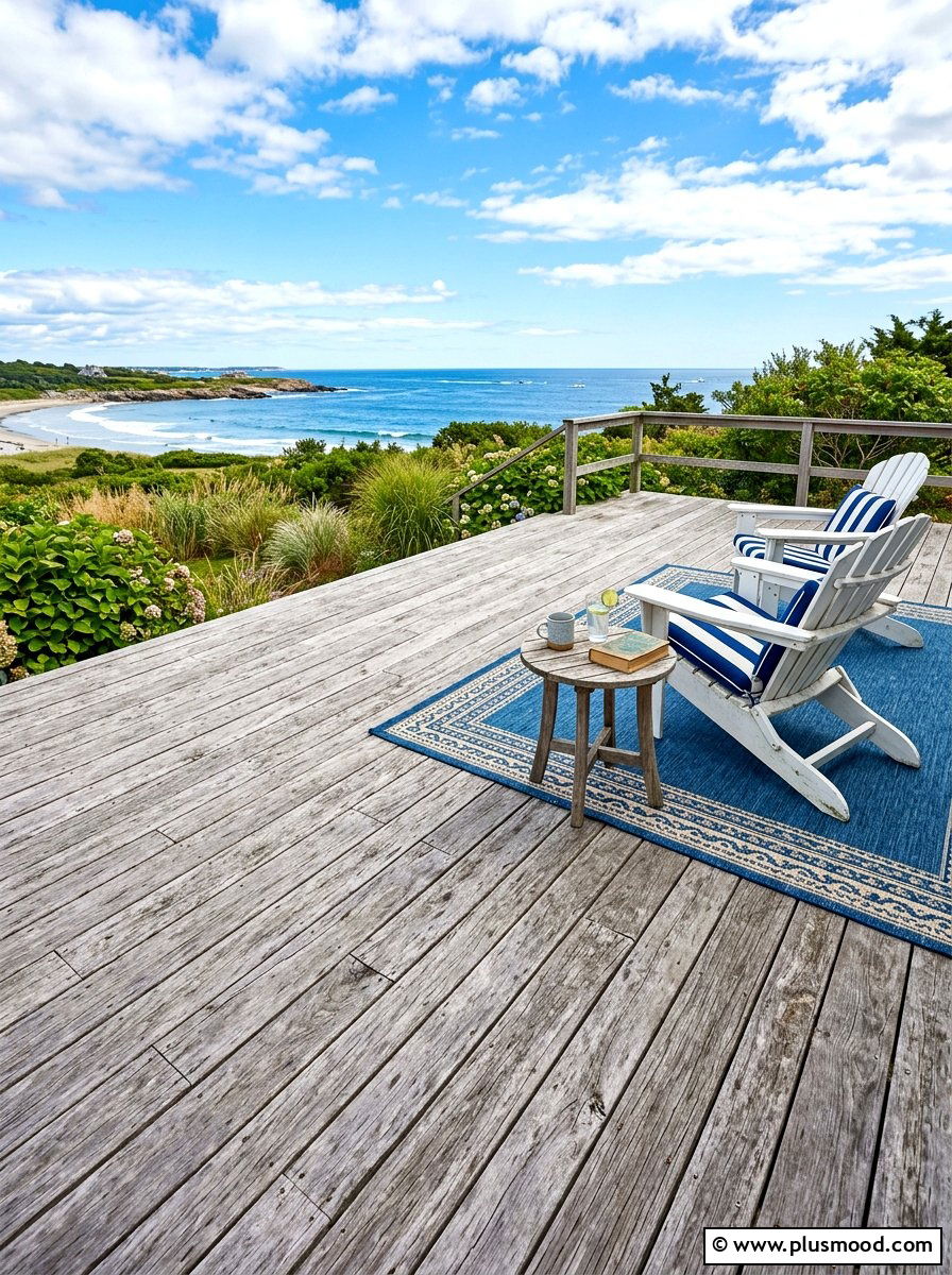 Weathered Wood Decking - 25 summer coastal patio ideas