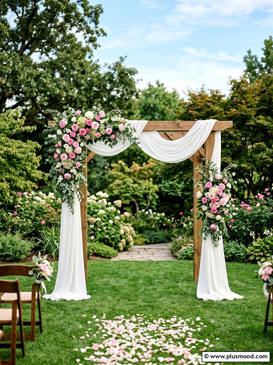 Wedding Arch - 25 small backyard ideas for weddings