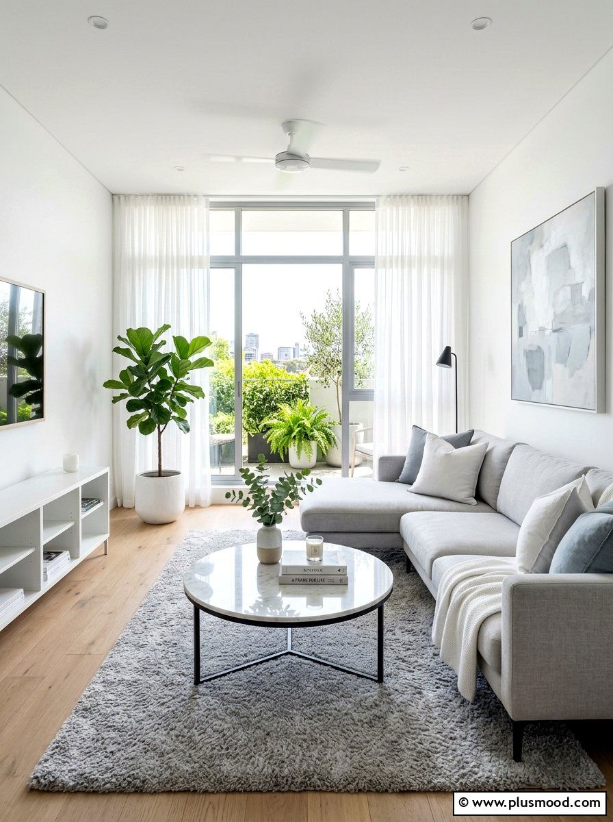 White And Gray Living Room - 25 summer decor ideas for gray living room