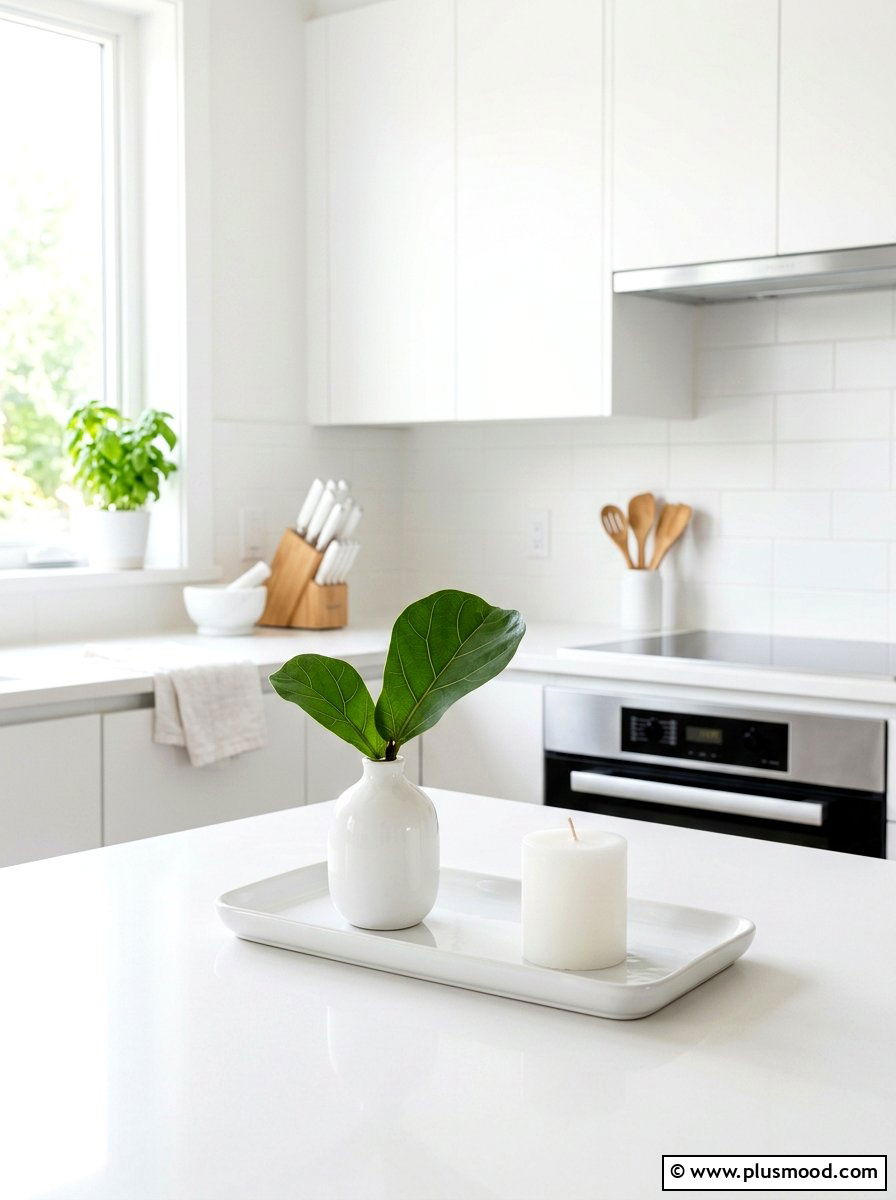 White Ceramic Kitchen Tray - 25 summer kitchen tray decor ideas