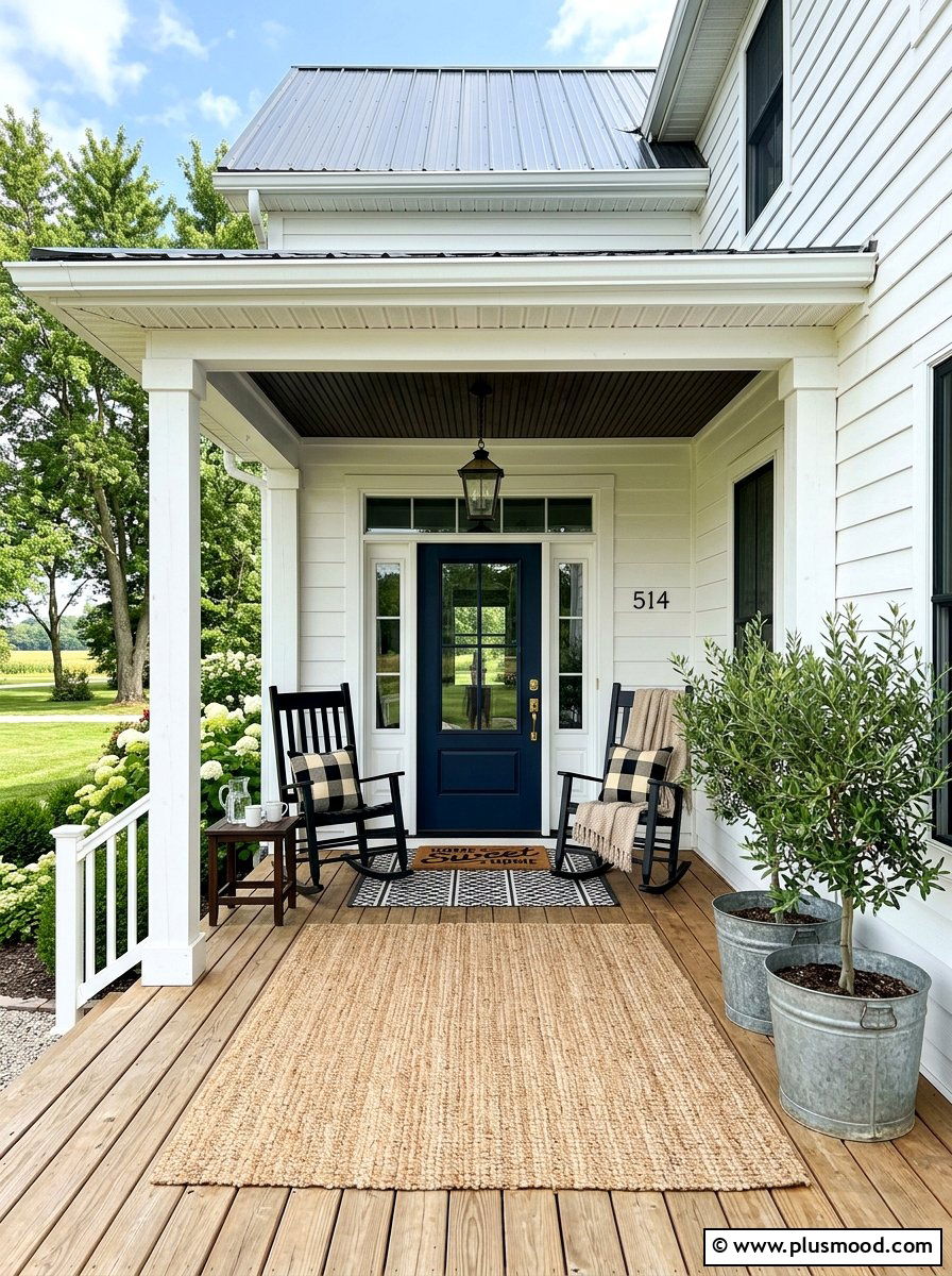 White Farmhouse Front Porch - 25 summer cottage front porch ideas