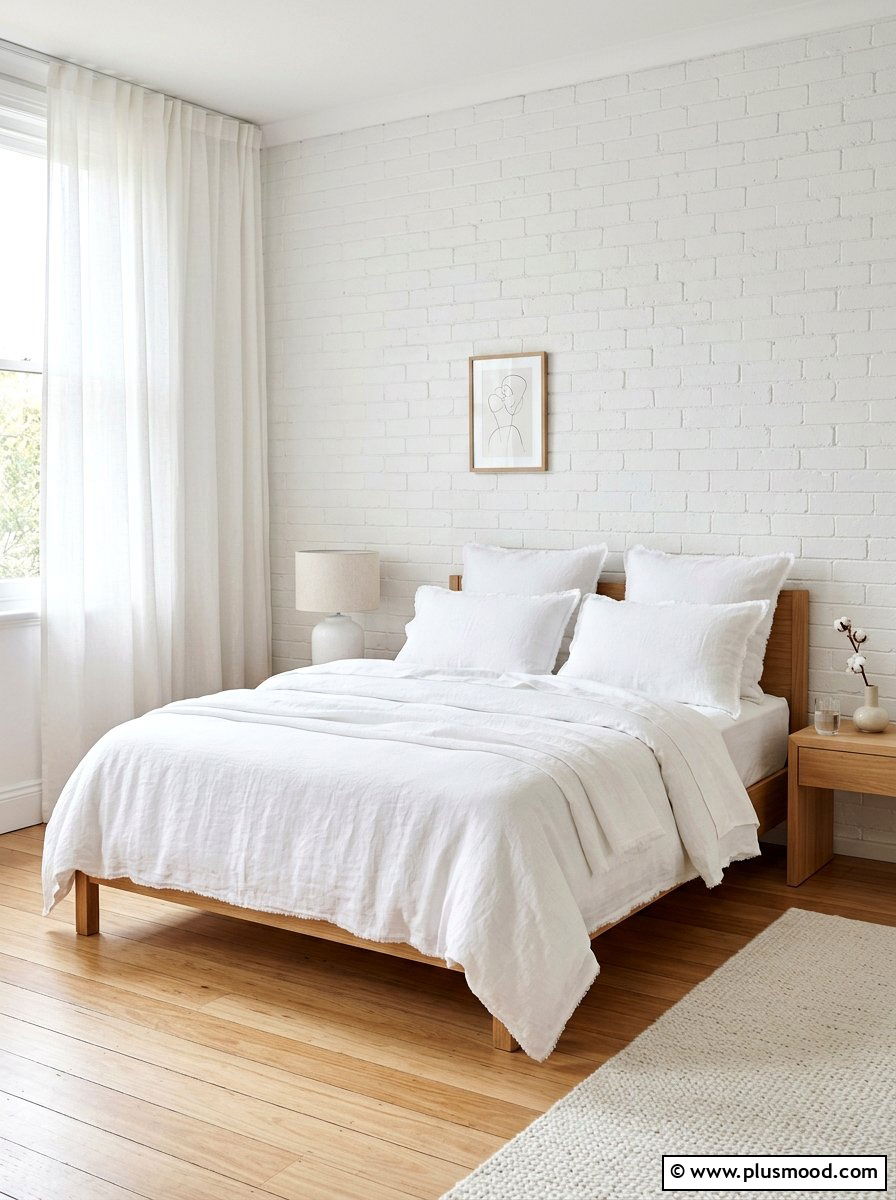 White Linen Bedding - 25 light and airy summer bedroom ideas