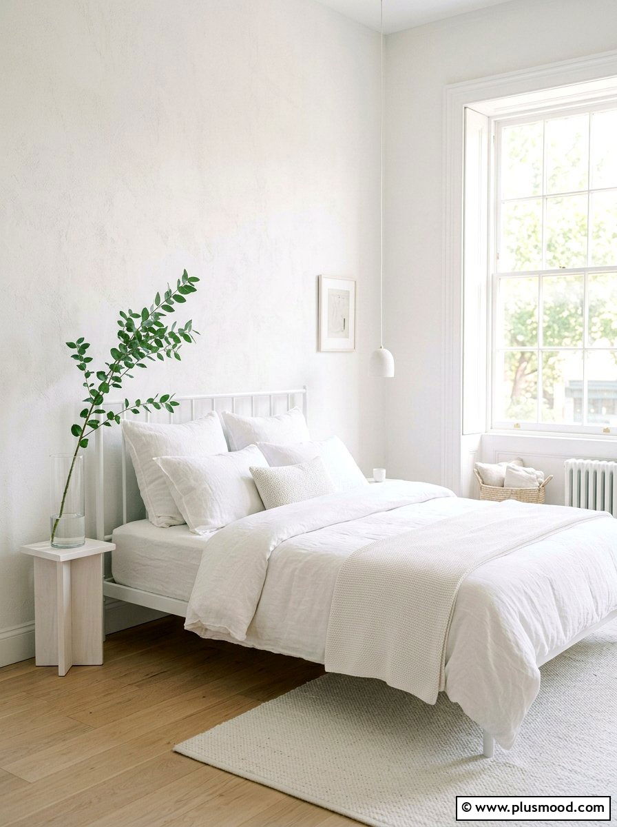 White Linen Bedroom - 25 small summer bedroom ideas