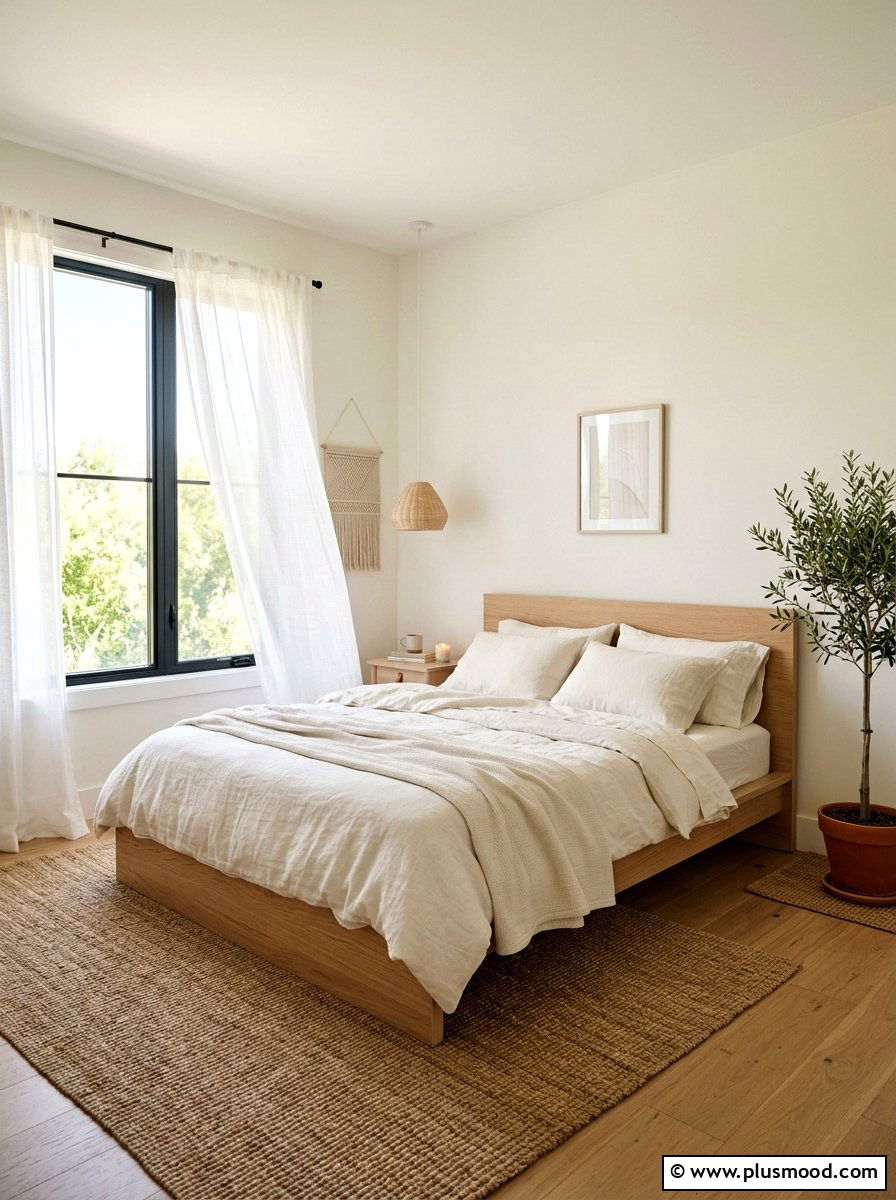 White Linen Bedroom - 25 elegant summer decor ideas