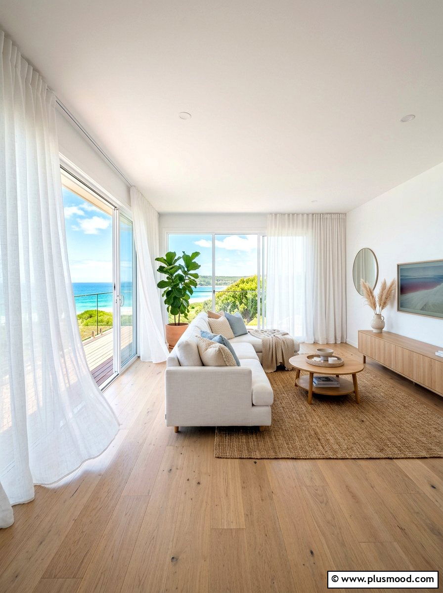 White Linen Curtains - 25 easy summer home decor ideas