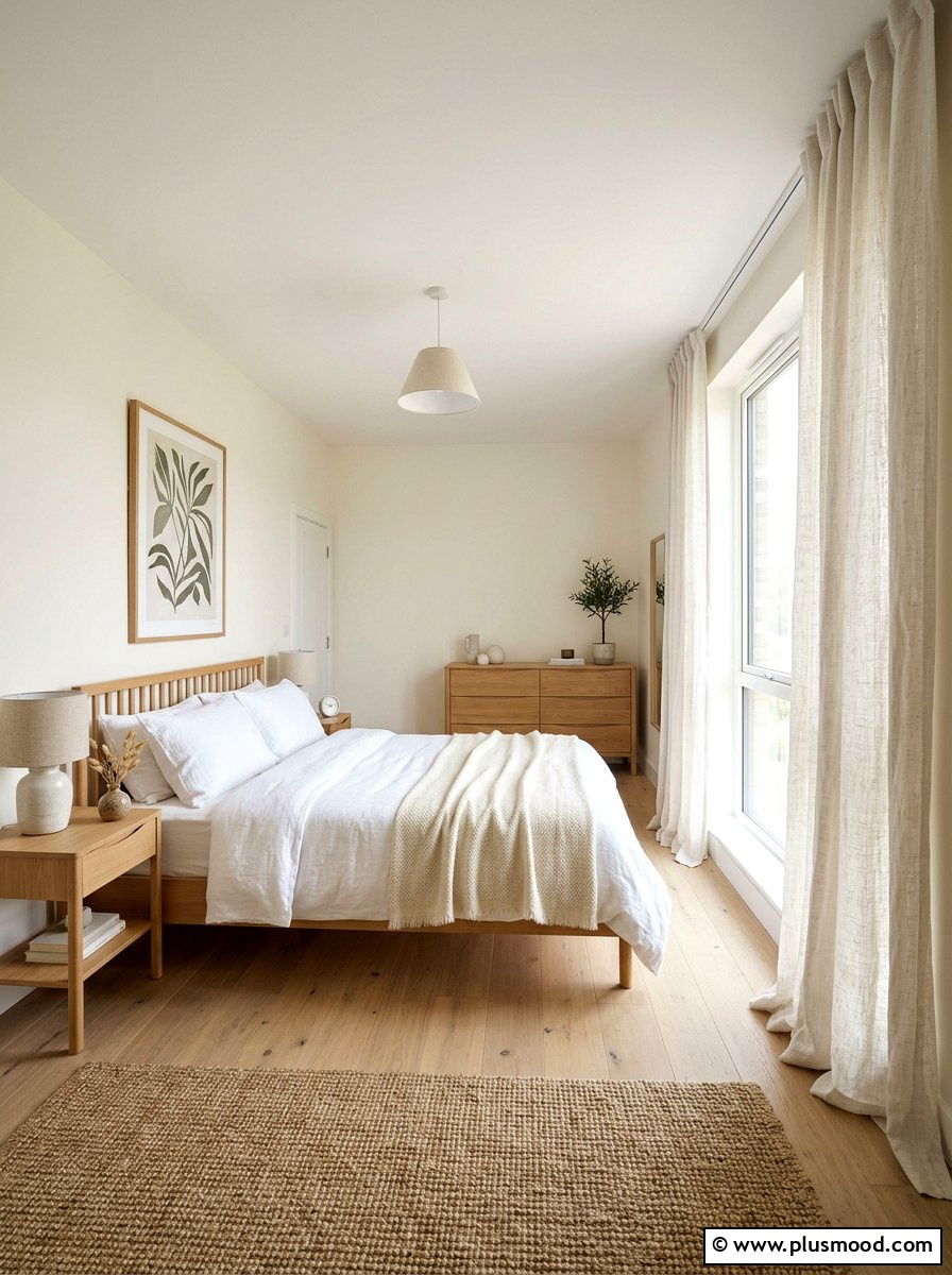 White Linen Curtains - 25 summer curtains ideas for bedroom