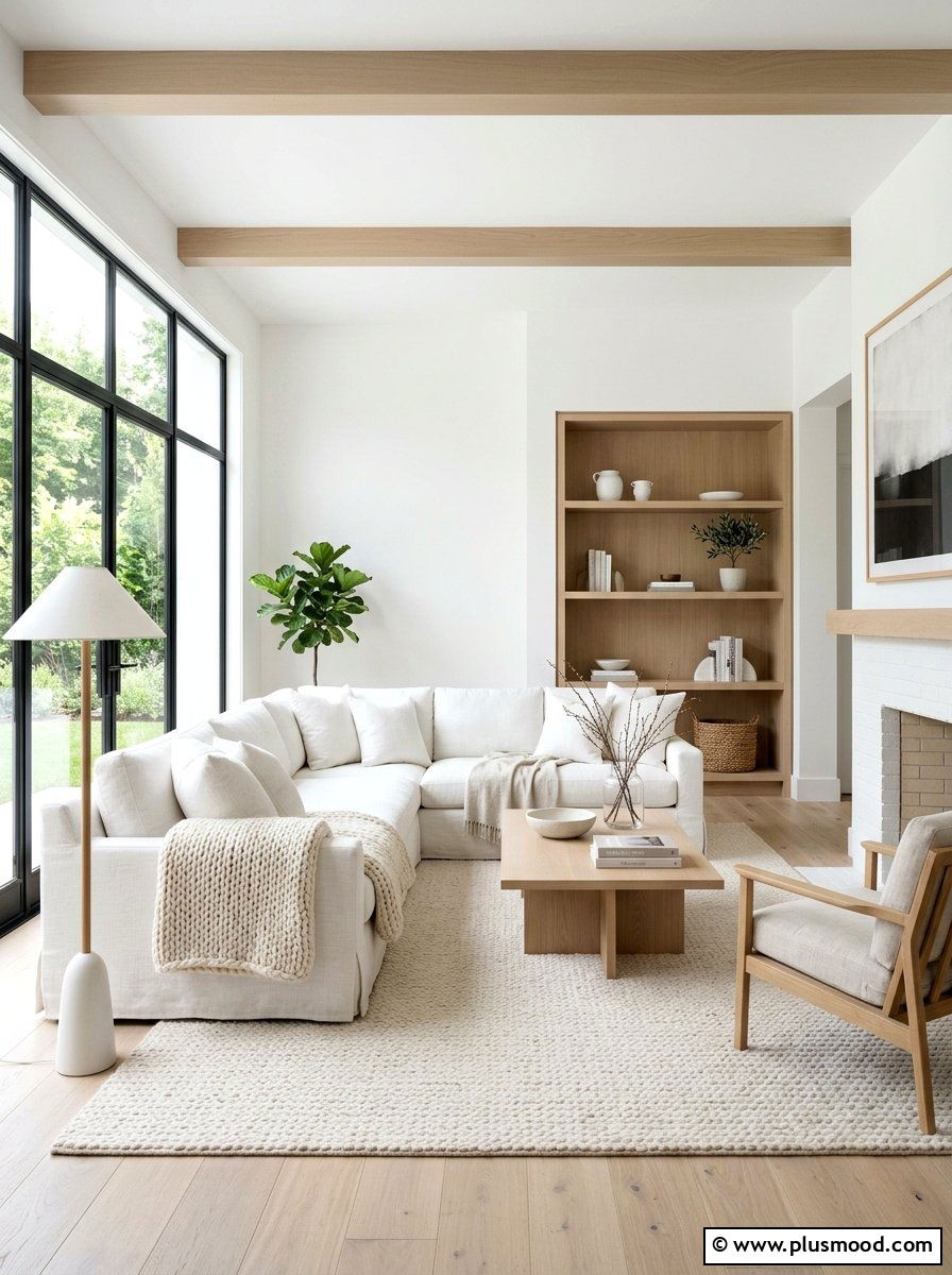 White Linen Living Room - 25 summer entertaining living room ideas