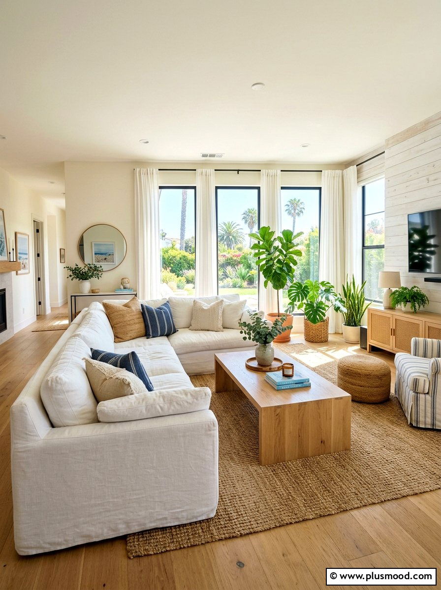 White Linen Sofa Covers - 25 summer layered texture ideas for living room