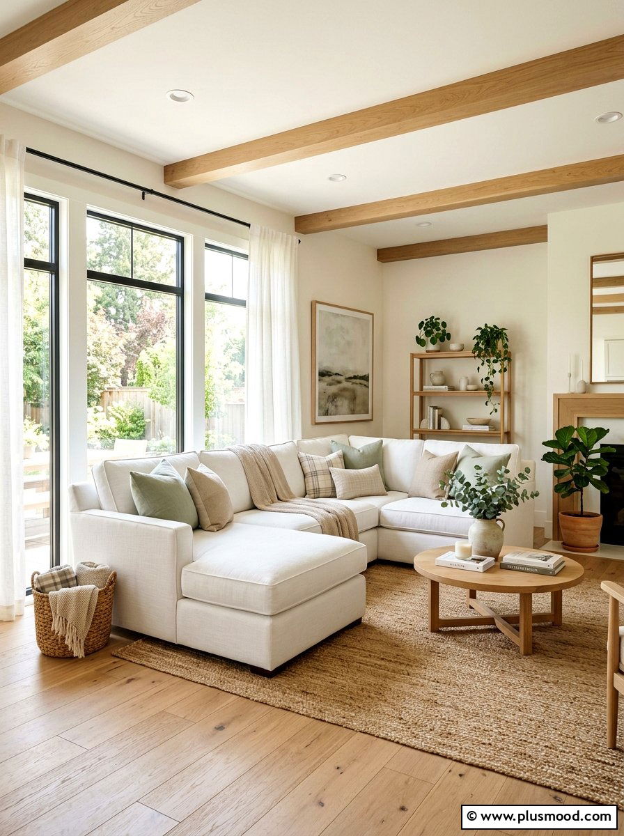 White Linen Upholstery - 25 summer tropical living room ideas