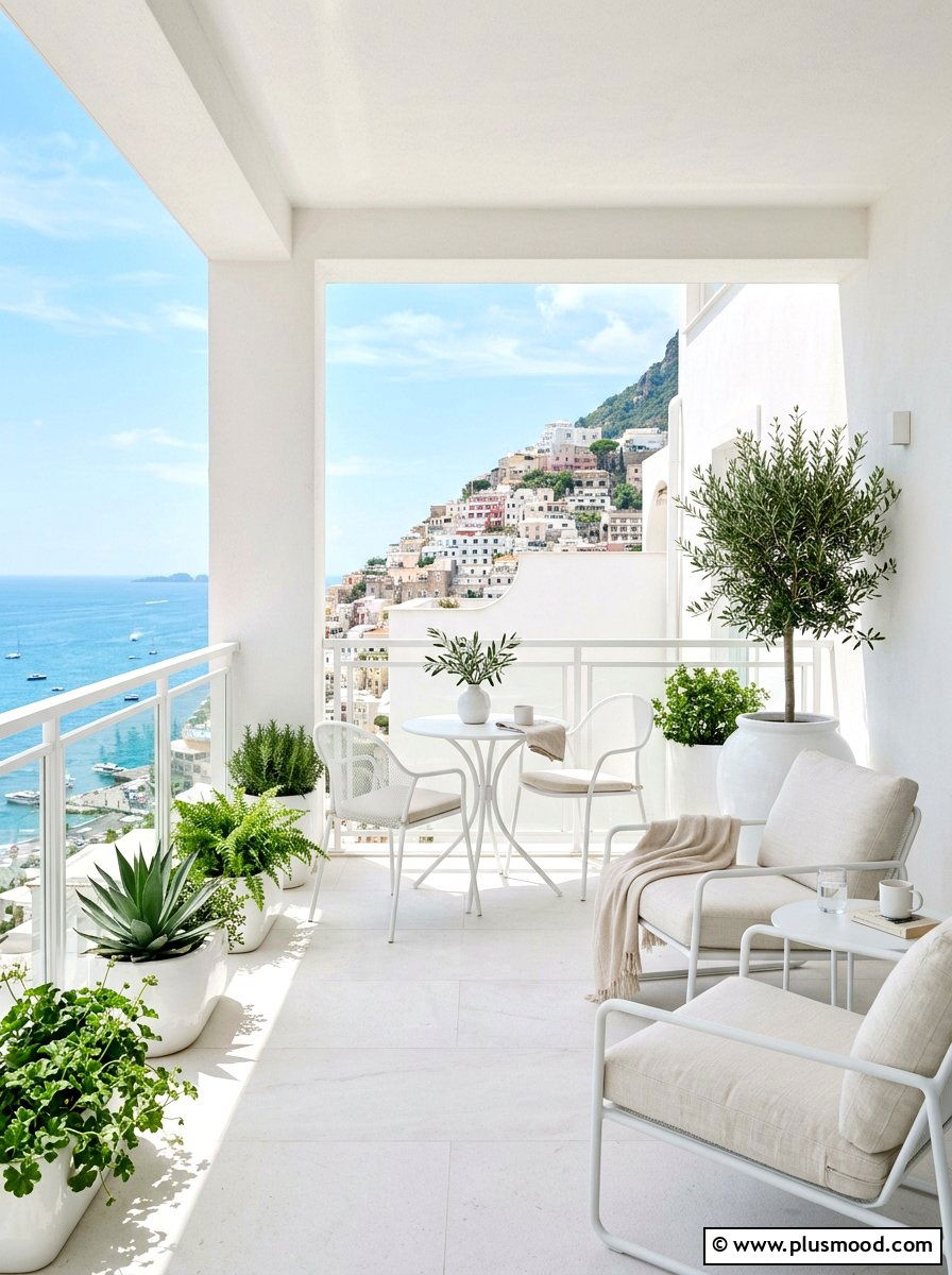 White Modern Balcony - 25 summer modern balcony ideas