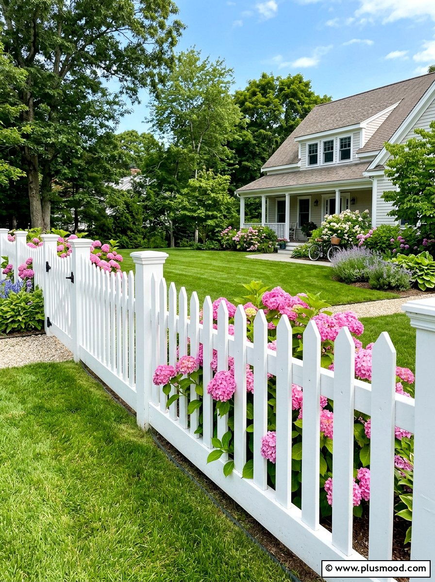 White Picket Fence - 25 summer front yard makeover ideas