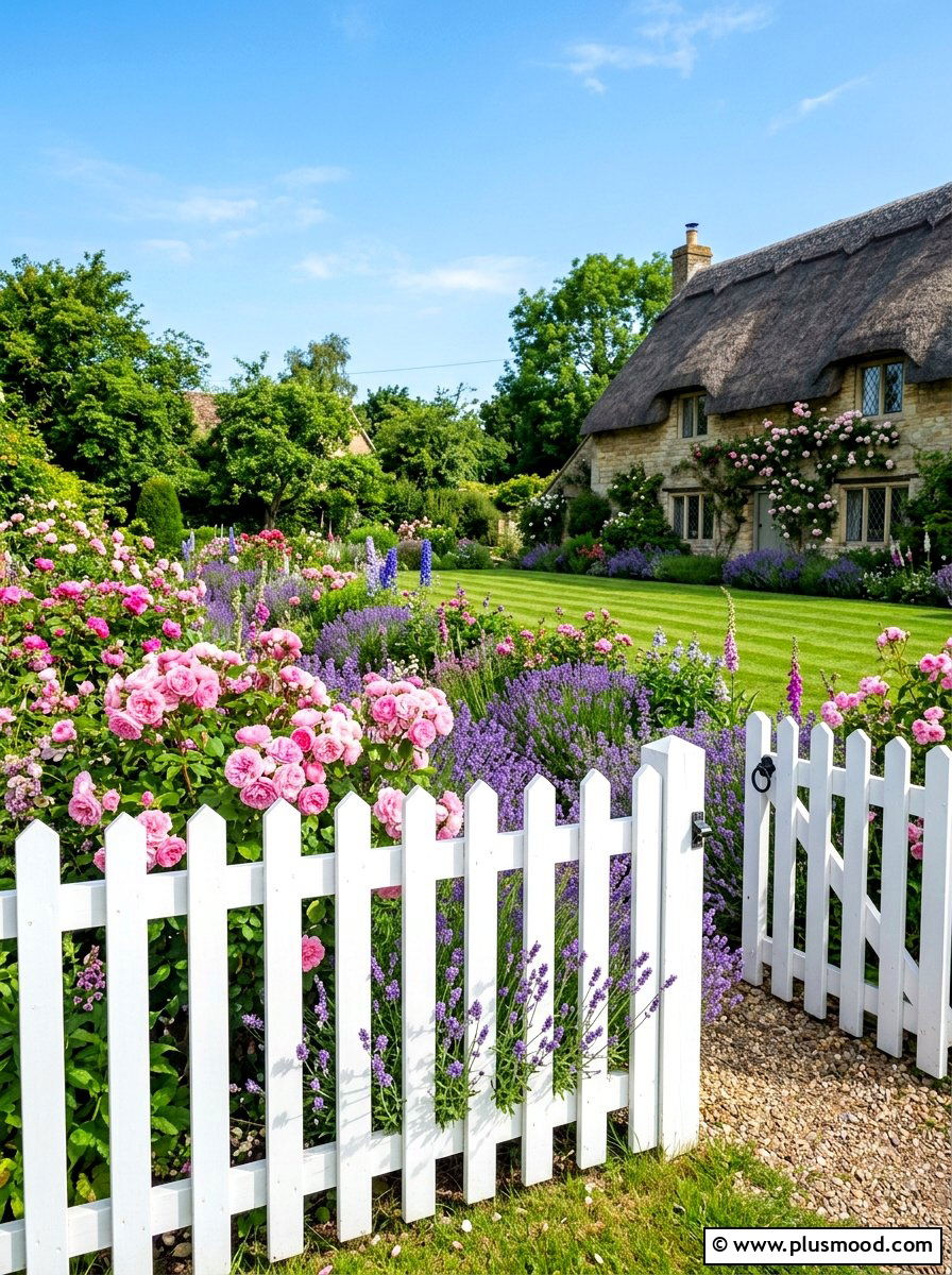 White Picket Fence - 25 summer tidy front yard ideas