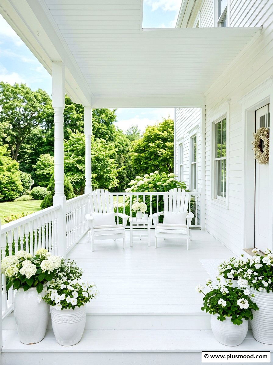 White Porch Furniture - 25 summer front porch decor ideas for white house