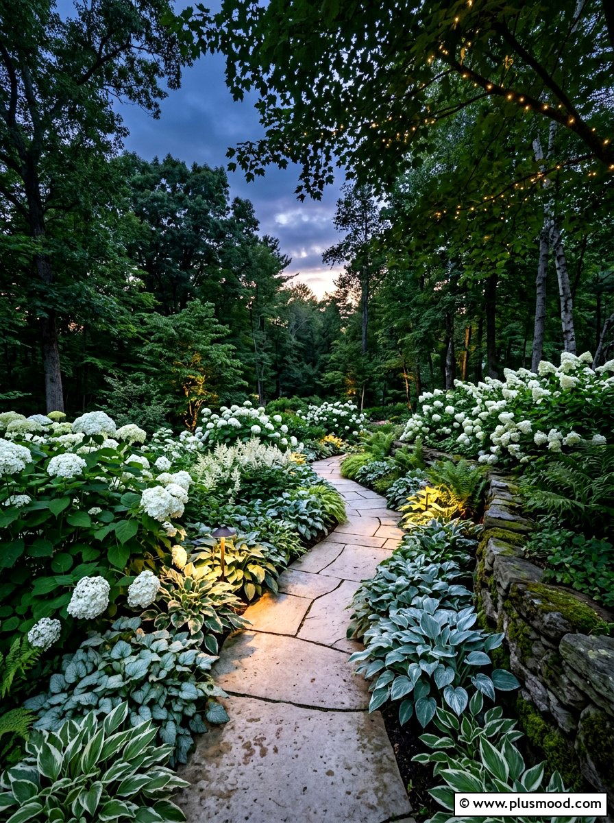 White Shade Garden - 25 summer shade garden ideas