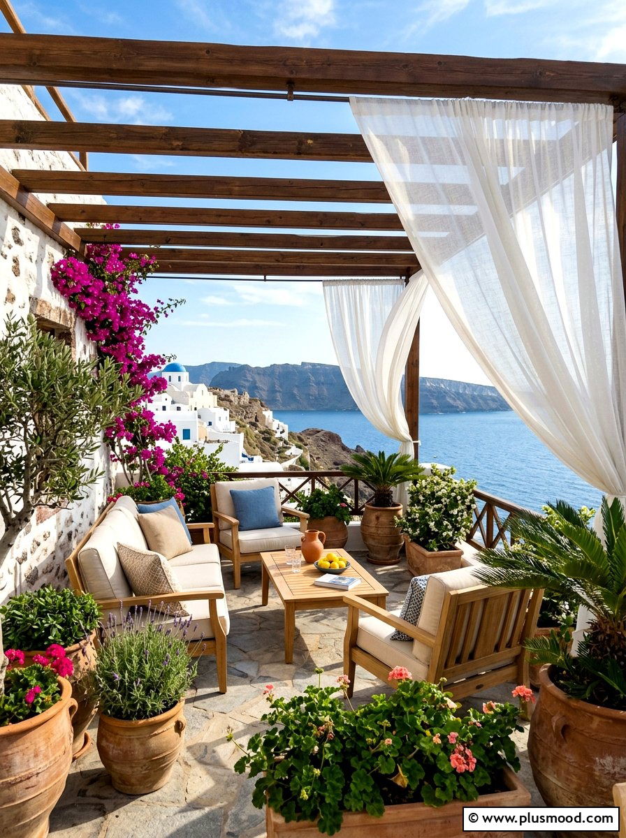White Sheer Outdoor Curtains - 25 summer patio ideas with outdoor curtains