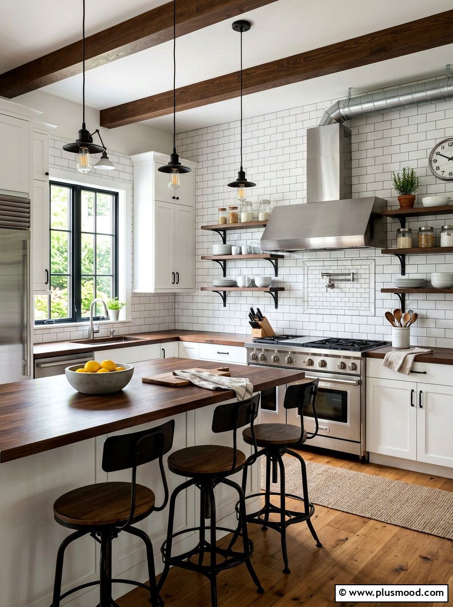 White Subway Tile - 25 summer kitchen refresh ideas