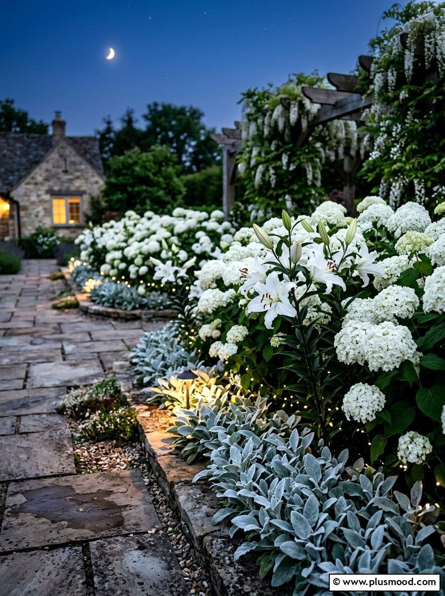 White Summer Garden Border - 25 summer garden border ideas