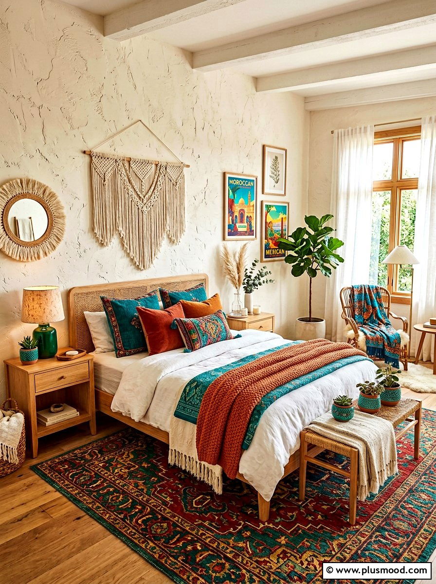 White boho bedroom - 25 boho summer bedroom ideas
