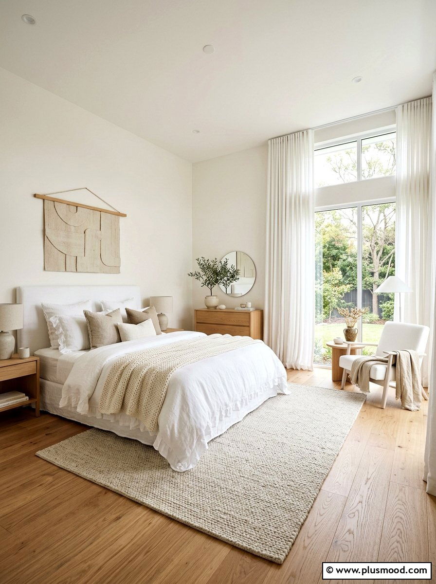 White linen master suite - 25 summer nautical decor ideas