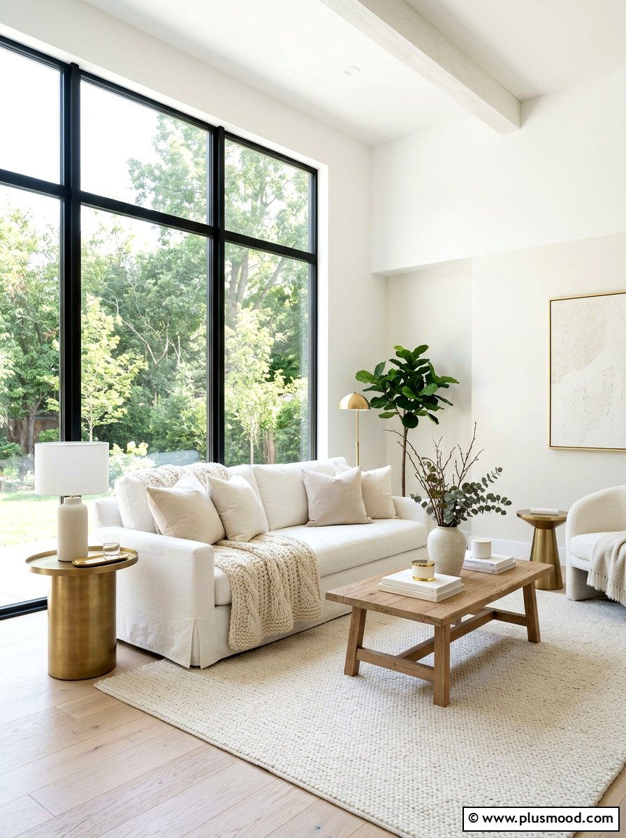 White living room - 25 small summer living room ideas