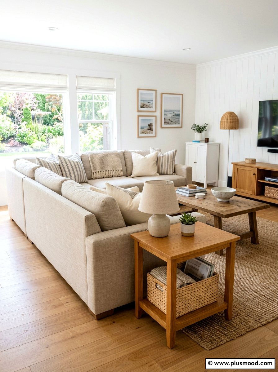 Wicker Basket Storage - 25 summer end table decor ideas