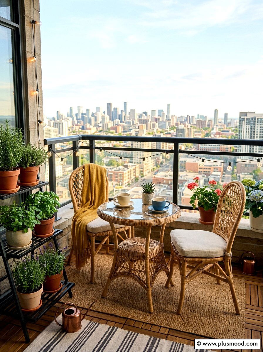 Wicker Bistro Set For Balcony - 25 summer patio ideas with wicker furniture