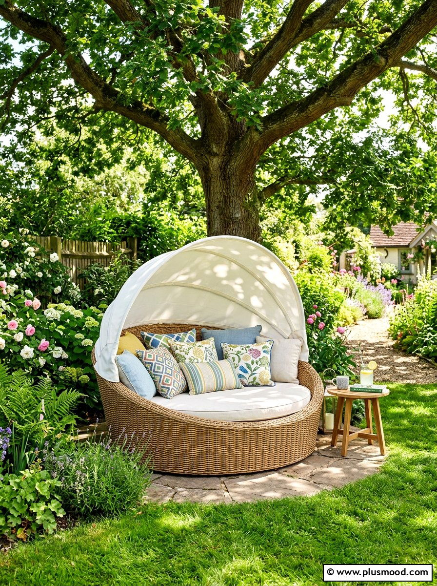 Wicker Daybed For Garden Nook - 25 summer patio ideas with wicker furniture