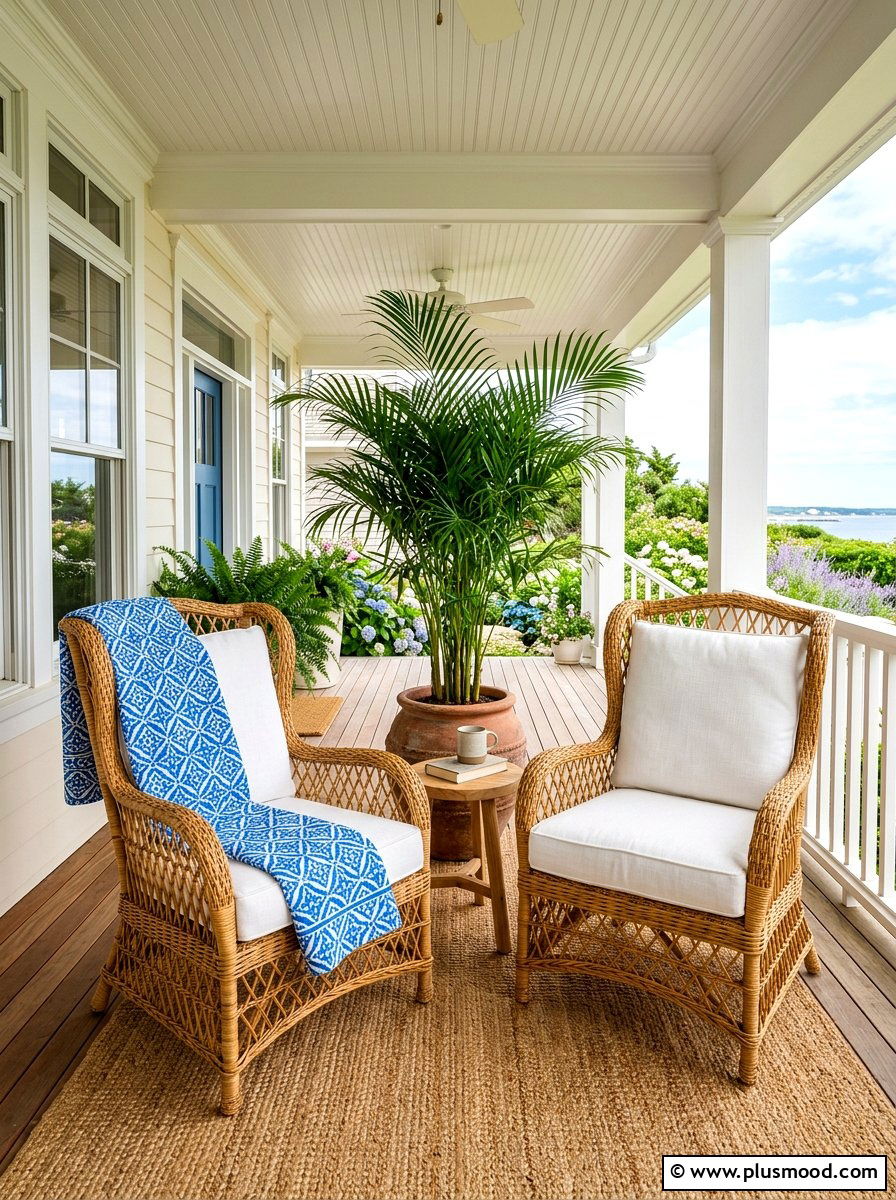 Wicker Front Porch Chairs - 25 summer boho front porch ideas
