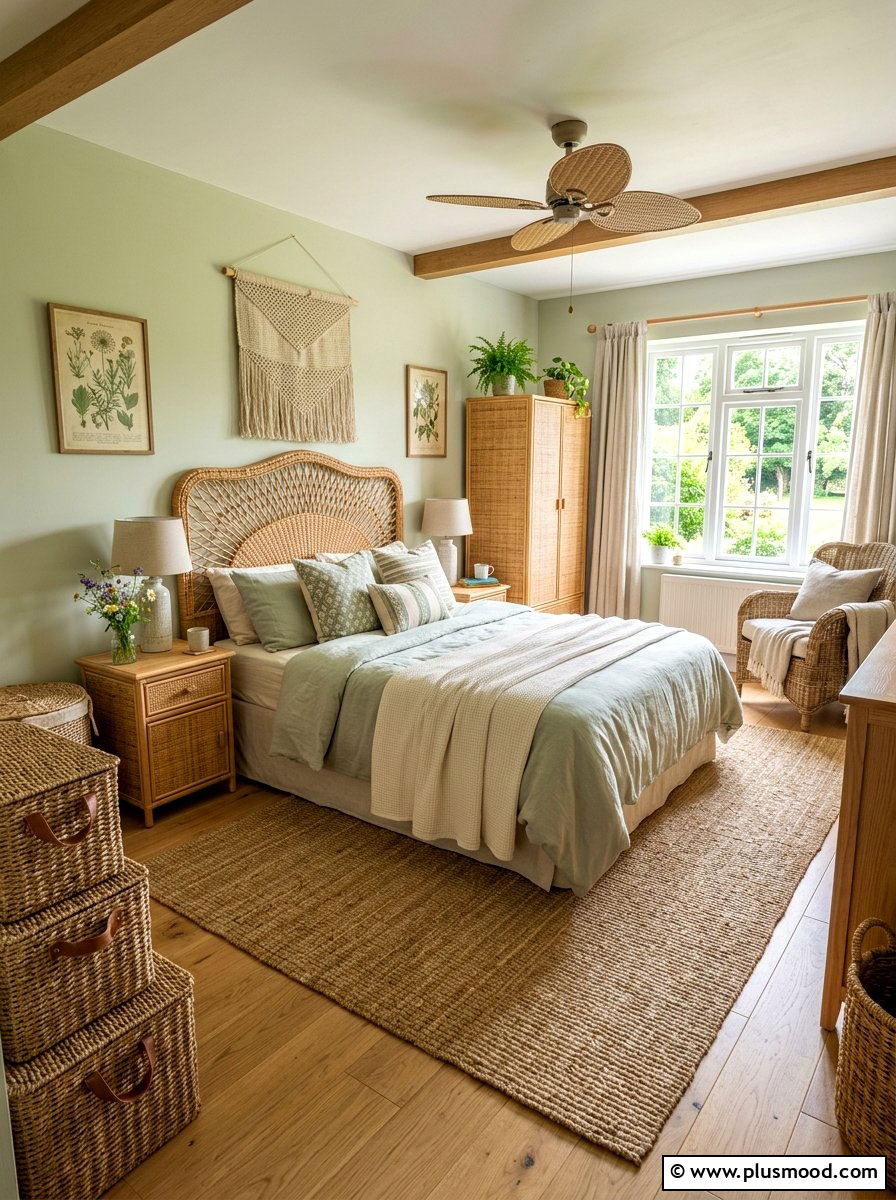 Wicker Furniture Bedroom - 25 summer cottage bedroom ideas