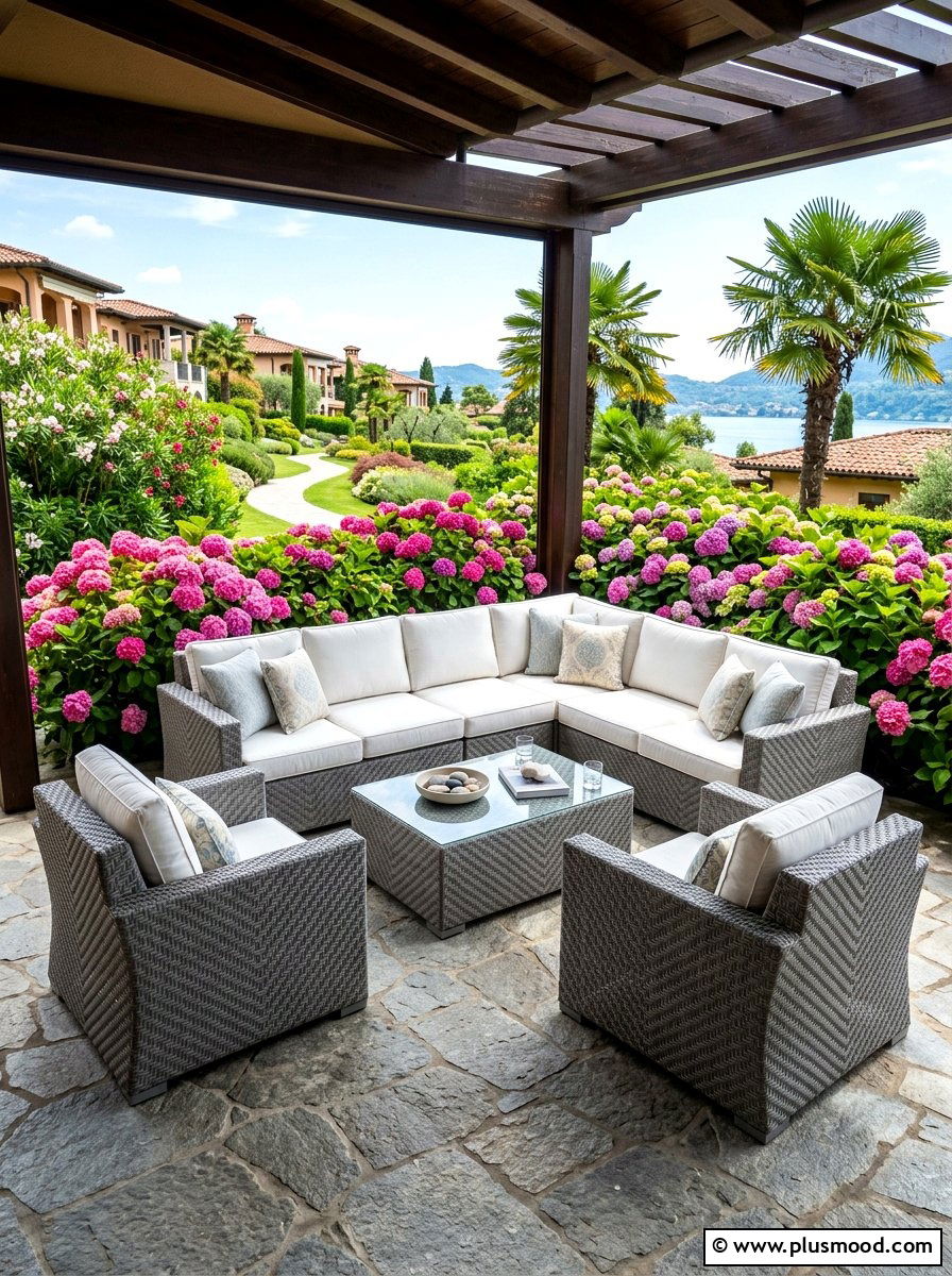 Wicker Furniture Set - 25 viral summer porch ideas