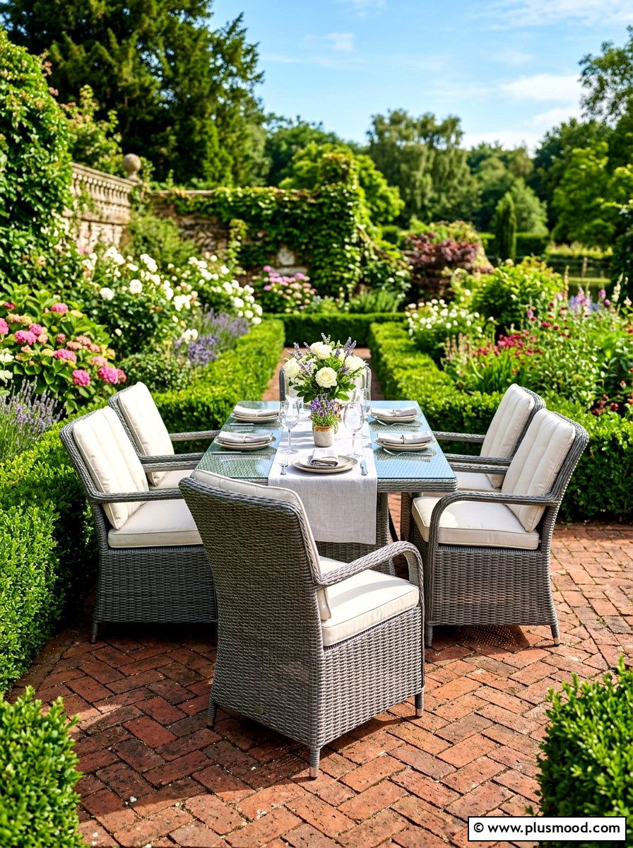 Wicker Garden Dining Chairs - 25 summer outdoor dining ideas