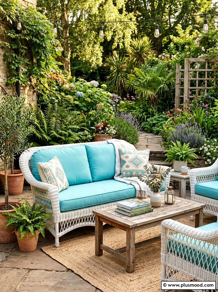 Wicker Patio Furniture - 25 easy summer porch decorating ideas