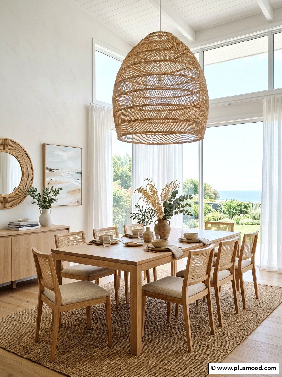 Wicker Pendant Lighting - 25 summer decor ideas with wicker