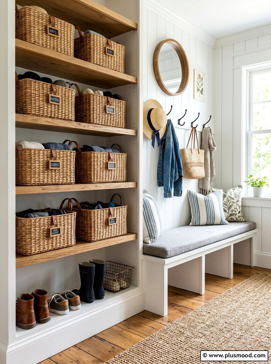 Wicker Storage Baskets - 25 easy summer home decor ideas