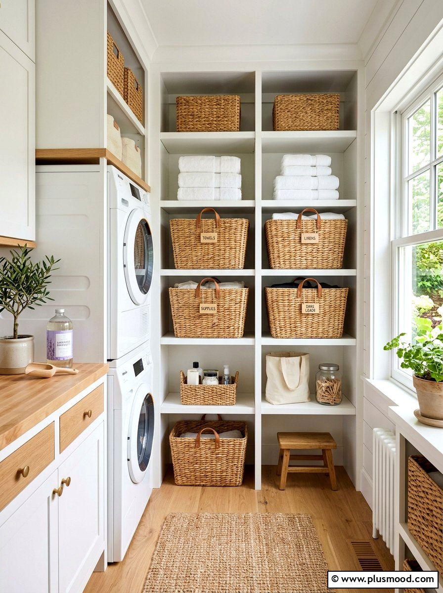 Wicker Storage Baskets - 25 summer home decor ideas