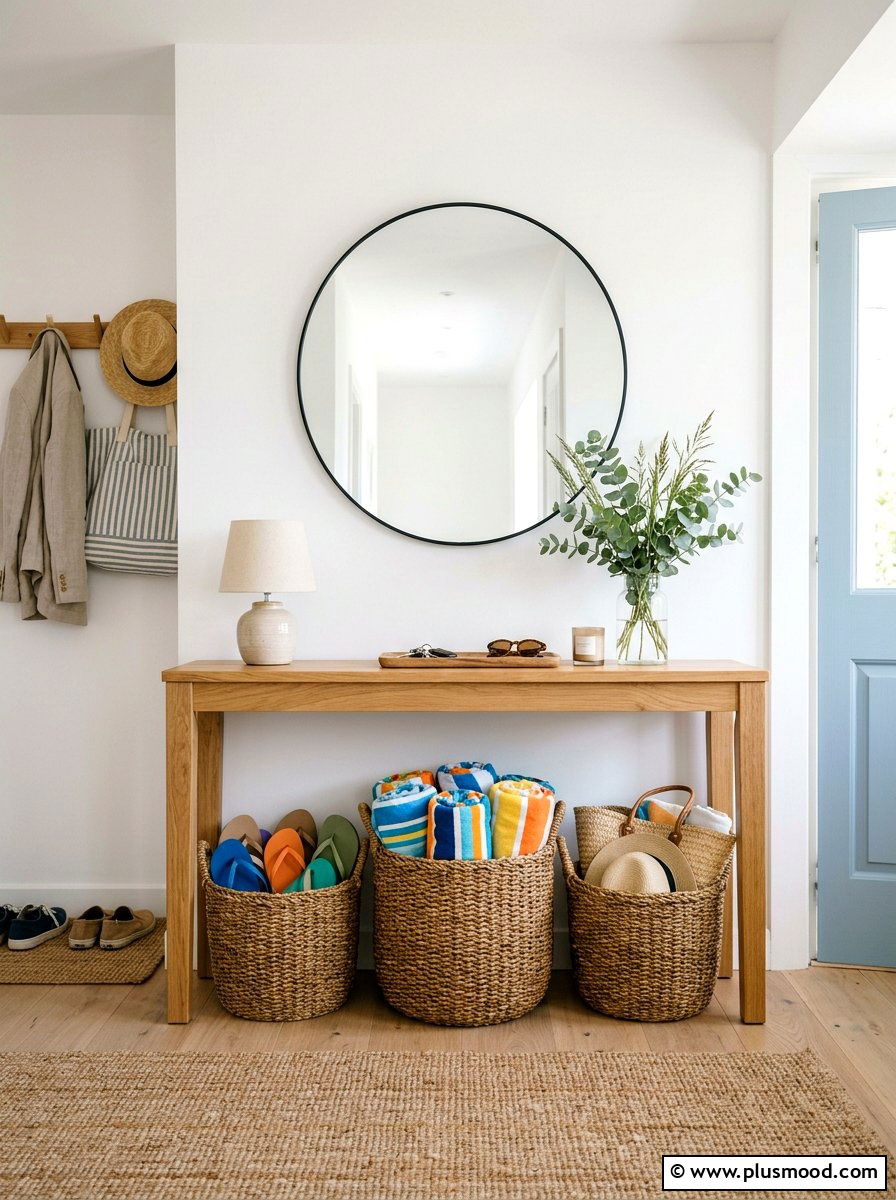 Wicker Storage Baskets - 25 beautiful summer home decor ideas
