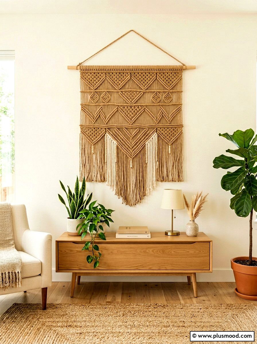 Wicker Wall Hanging - 25 summer decor ideas with wicker