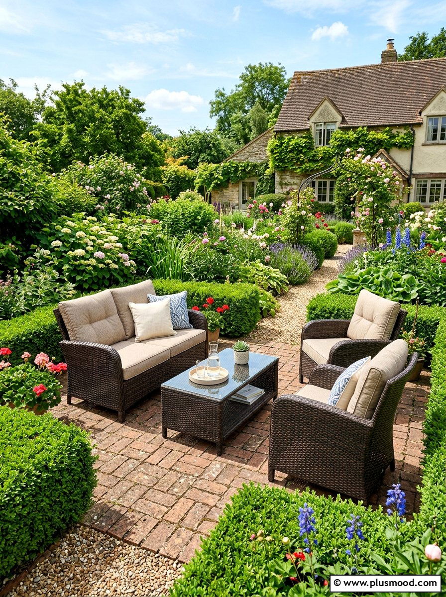 Wicker conversation set - 25 summer backyard seating ideas