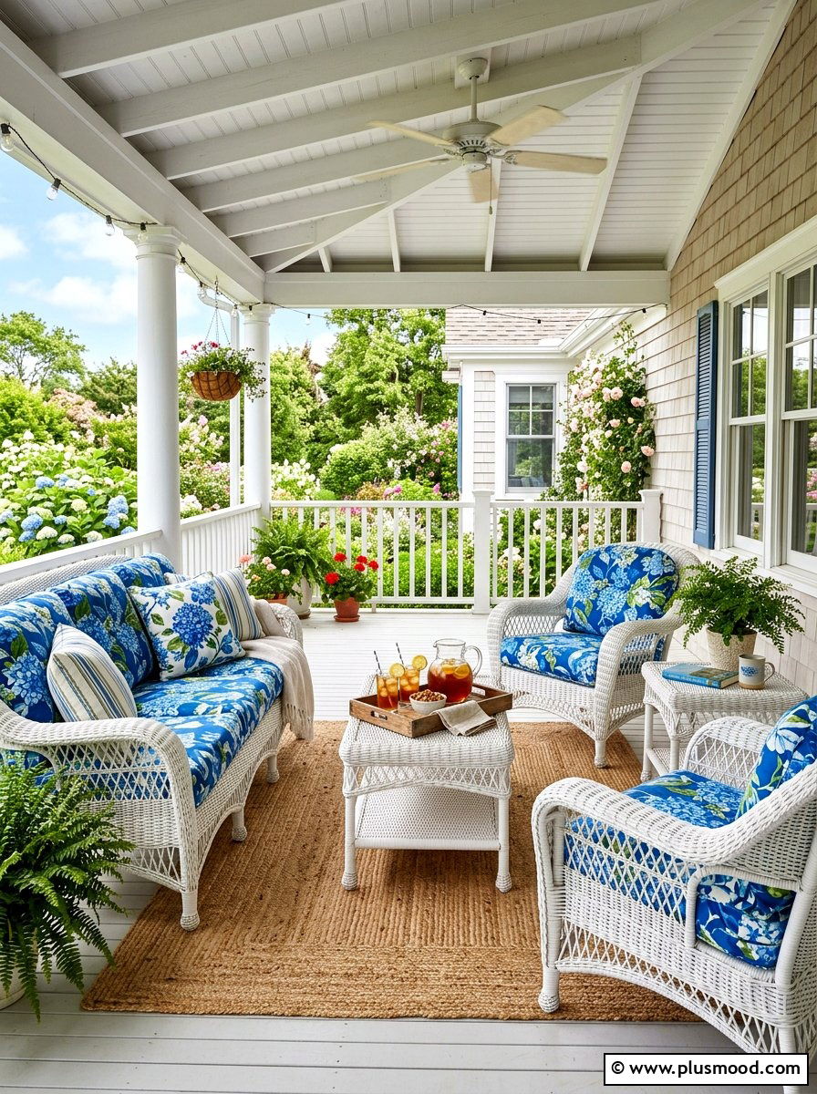 Wicker furniture porch - 25 best summer front porch decor ideas