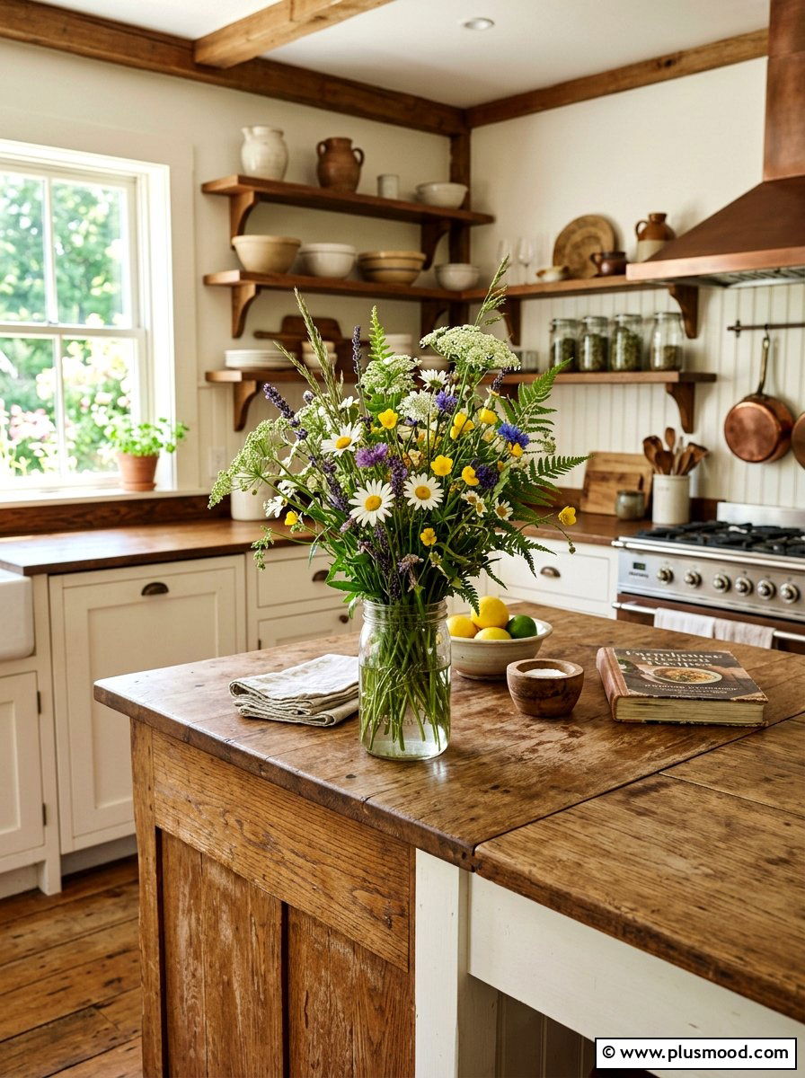 Wildflower Bouquet Arrangement - 25 summer botanical decor ideas