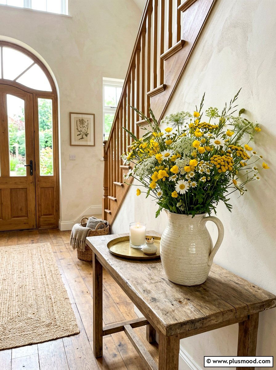 Wildflower Entryway Vase - 25 last days of summer decor ideas