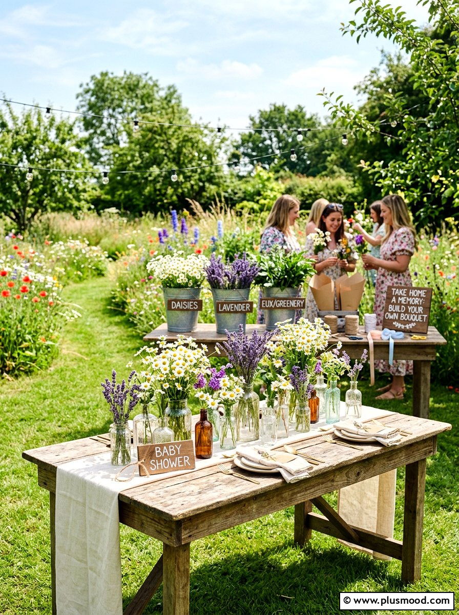 Wildflower Garden Baby Shower - 25 summer outdoor baby shower ideas