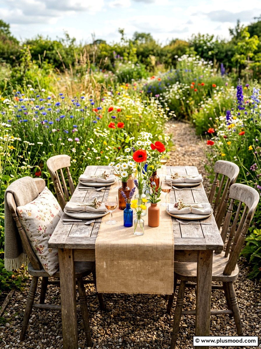 Wildflower Garden Table - 25 summer tablescape ideas