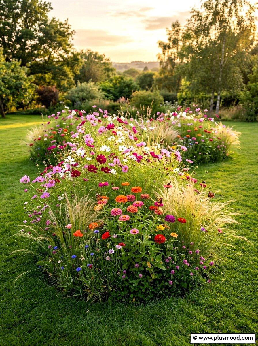 Wildflower Island Bed - 25 summer island bed ideas
