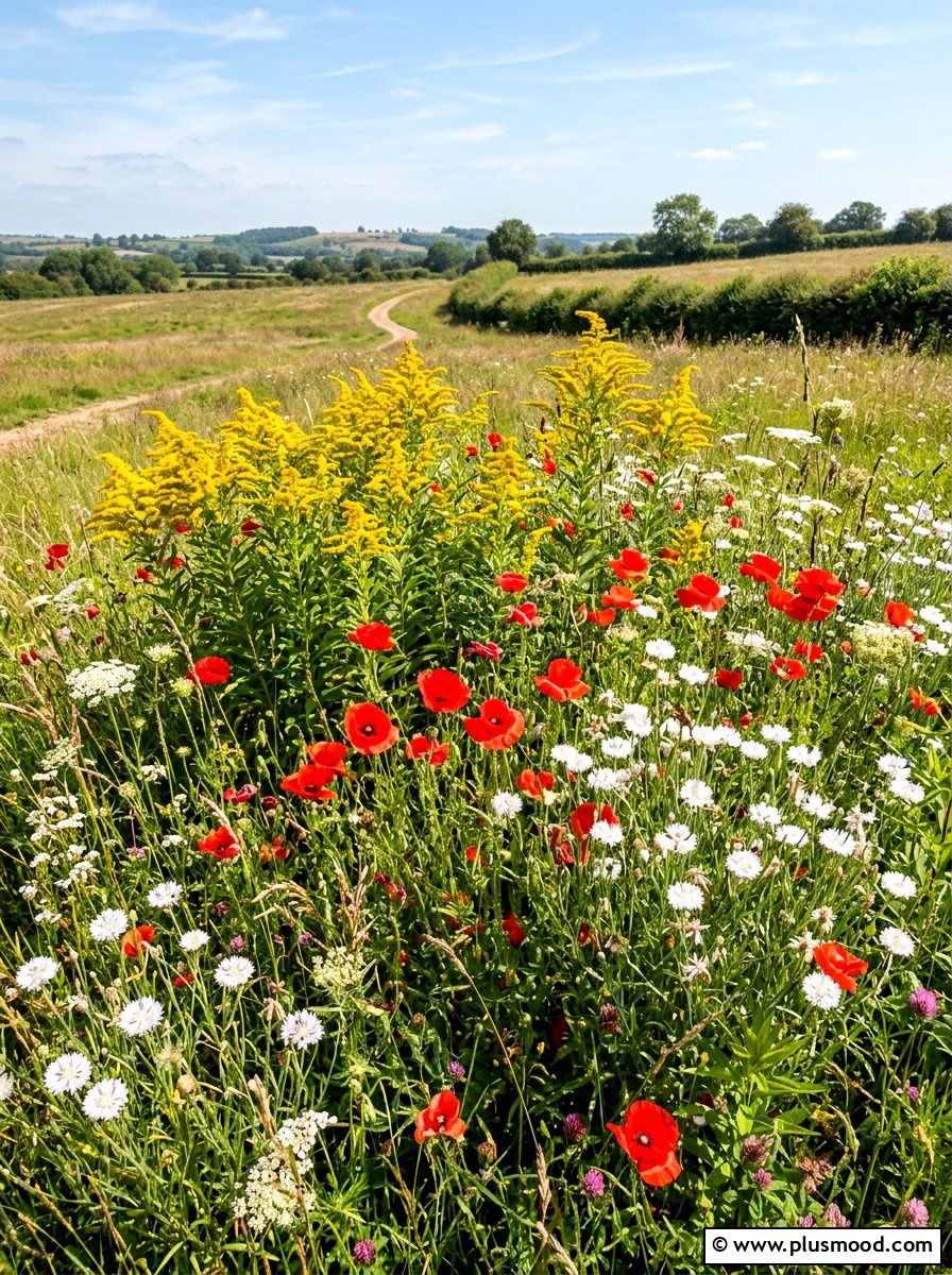 Wildflower Layered Patch - 25 summer layered flower bed ideas