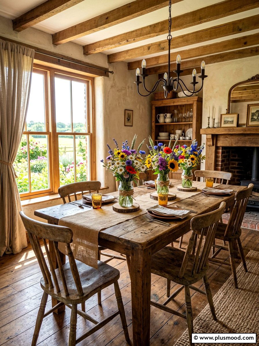 Wildflower Mason Jar - 25 summer centerpiece ideas for dining table