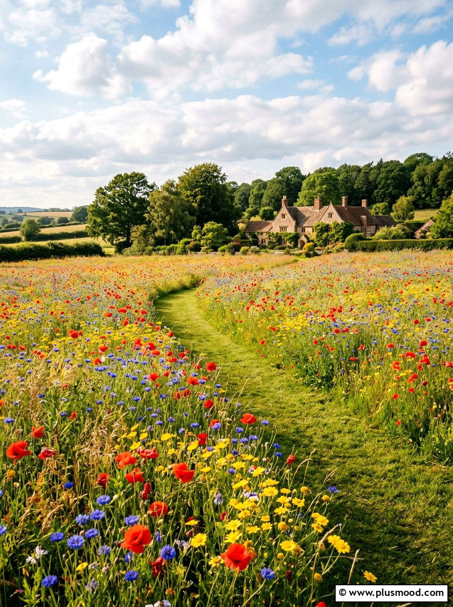Wildflower Meadow - 25 summer backyard ideas for large yards