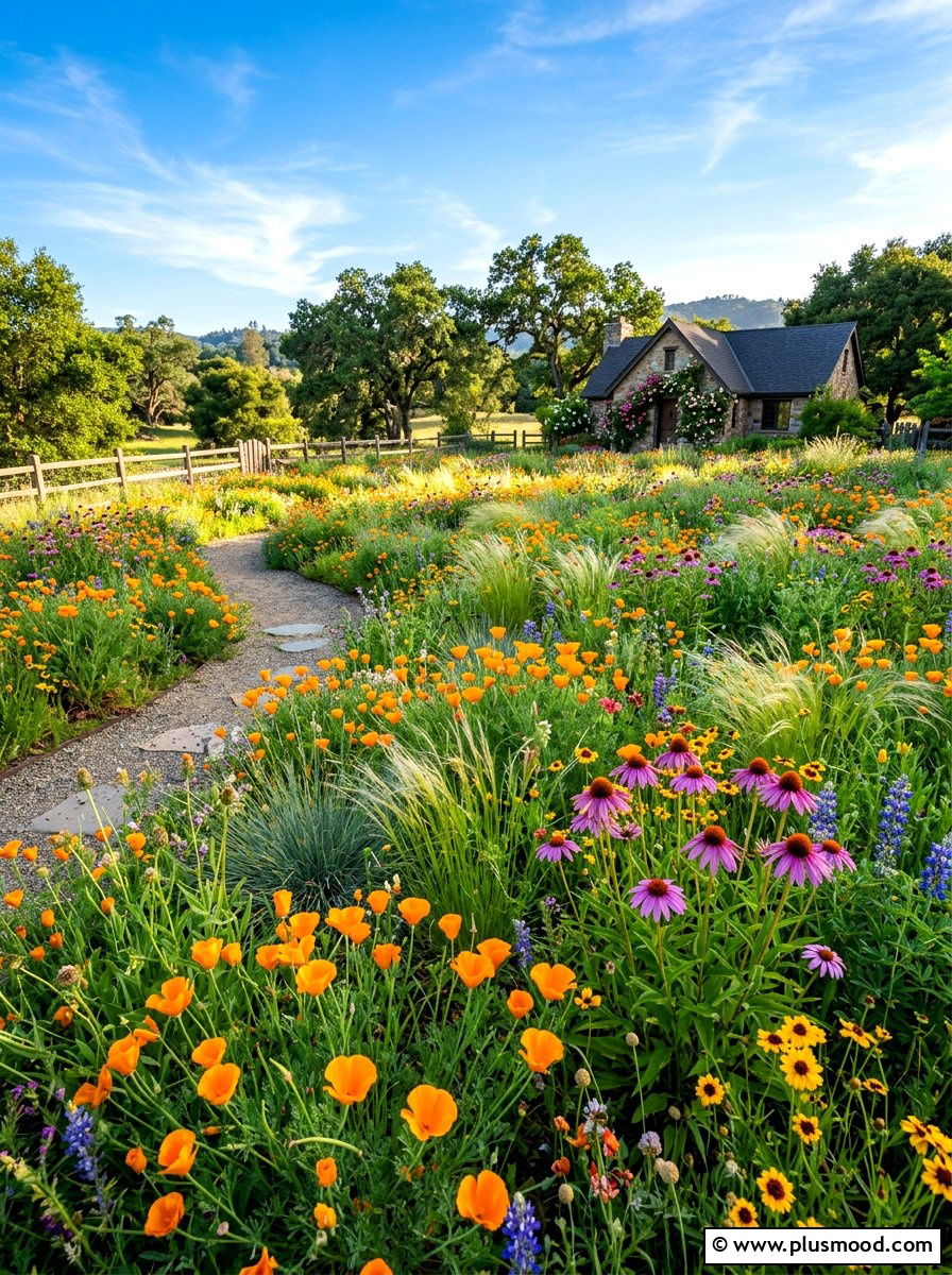 Wildflower Meadow - 25 summer drought tolerant garden ideas